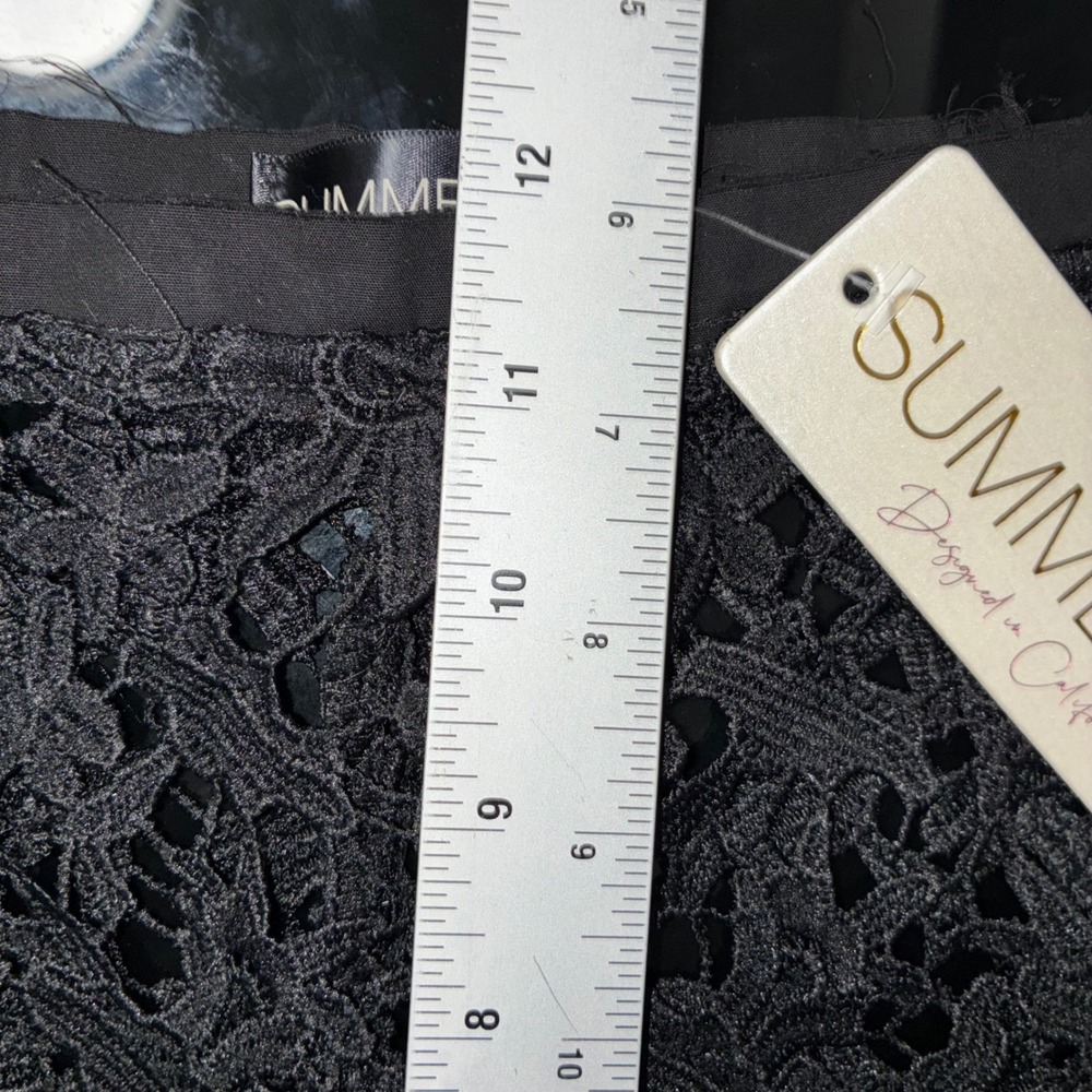 Coastal Crochet Pant by Summer Haus Black Women Size M *NO STRETCH IN WAISTBAND* - Picture 12 of 16